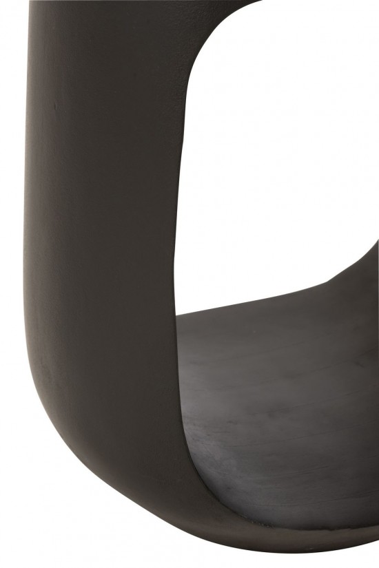 Jline Bijzettafel Pod Gerecycleerd Hout Zwart.