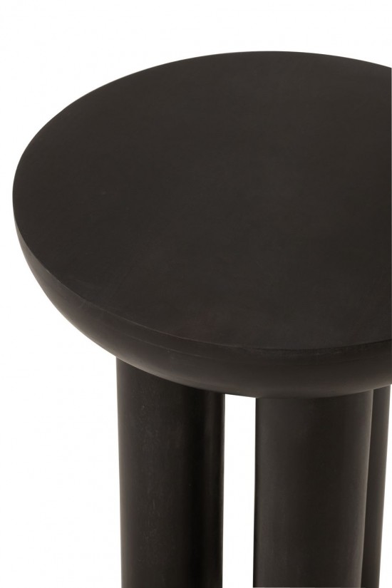 J Line tables d appoint bouts de canapé Jolipa Table D Appoint Trio Bois De Manguier Noir.