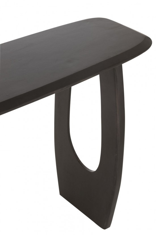 J Line Console Mark Mango Wood Black sidetables.
