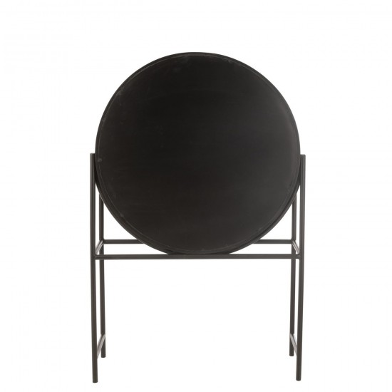 Jline Bar Shanil Gerecycleerd Hout Mdf Zwart.