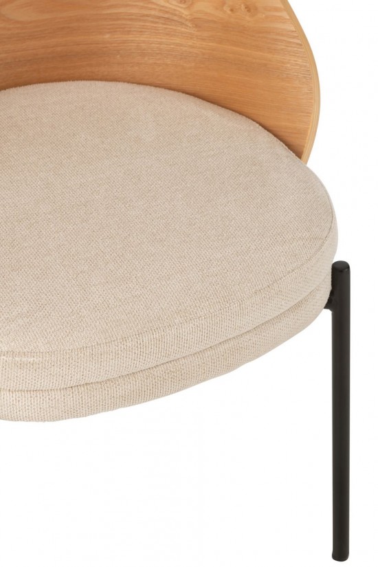 Jline Stuhl Lone Sperrholz Metall Naturell Beige stuhl stuehle.