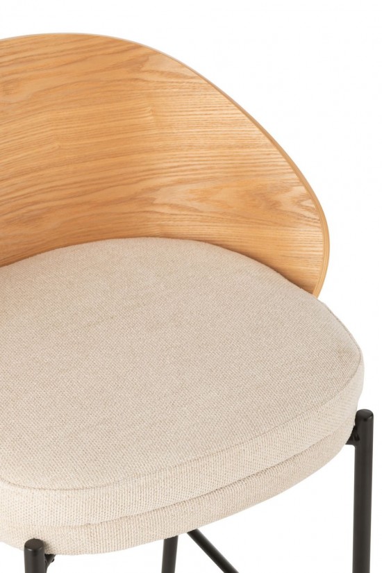 Jline Barstuhl Lone Sperrholz Metall Naturell Beige barhockers barstuhl barstuehle.