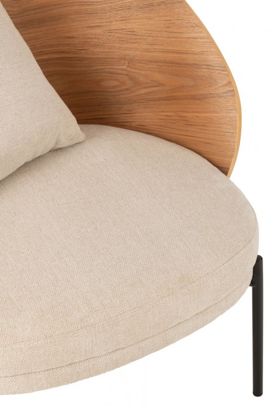 Jline Loungestuhl Lone Holz Metall Naturell Beige loungestuhl loungesessel loungestuehle.