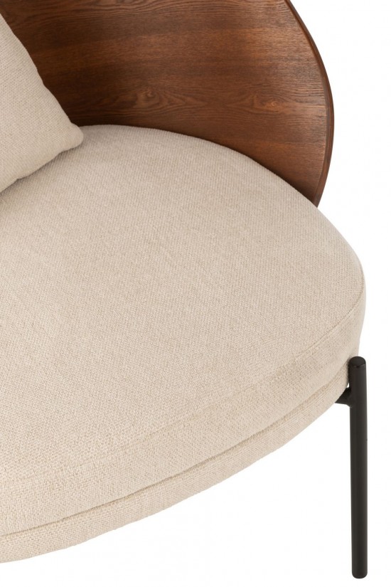 Jline Loungestuhl Lone Sperrholz Metall Braun Beige loungestuhl loungesessel loungestuehle.