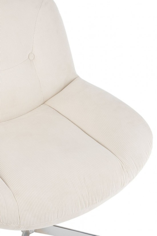 Jline Loungestuhl Chill Metall Sperrholz Creme Silber loungestuhl loungesessel loungestuehle.