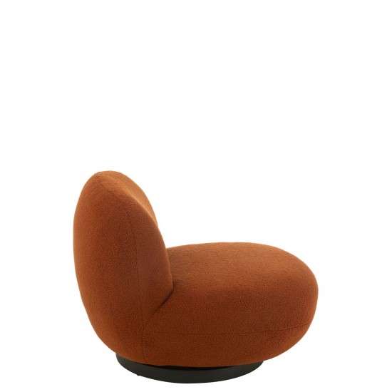 J Line chaises lounges Jolipa Chaise Lounge Neige Bois De Peuplier Mousse Orange Noir.