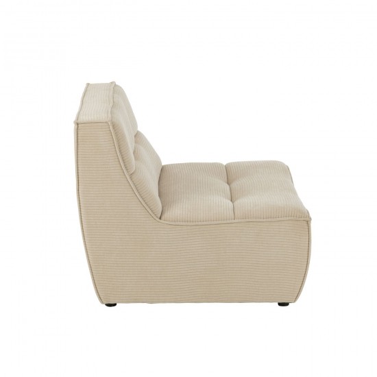 J Line fauteuils Jolipa Sofa Grid Bois De Peuplier Mousse Beige.