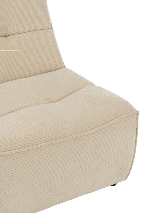 Jline Sofa Grid Pappelholz Schaum Beige Sessel.