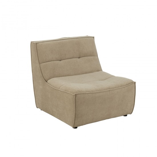 J Line Sofa Grid Populierenhout Schuim Donker Beige zetels JO46052.