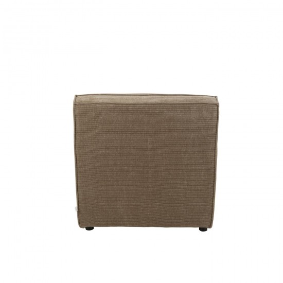Jline Sofa Grid Populierenhout Schuim Donker Taupe.
