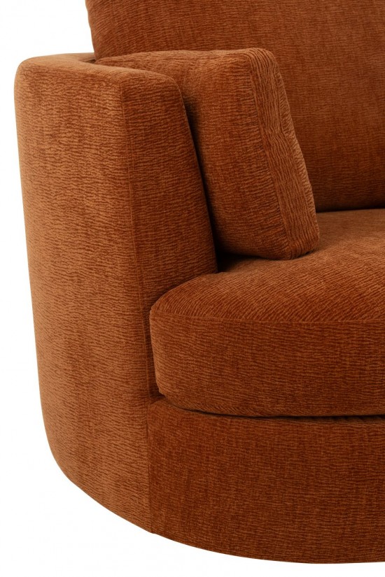 J Line Chair Swivel Poplar Wood Foam Rusty armchairs.