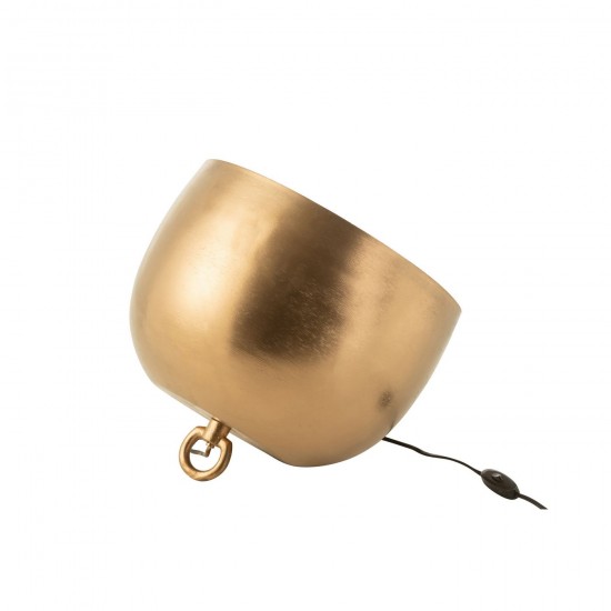 Jline Lamp Rond Metaal Goud.