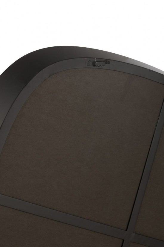 J Line Miroir mural Miroirs murals Jolipa Miroir Mural Metal Verre Noir Large.