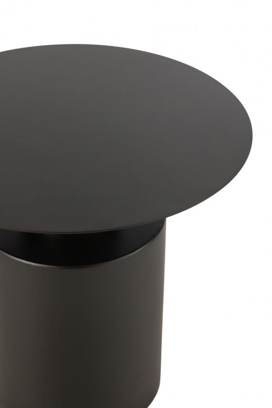 J Line tables d appoint bouts de canapé Jolipa Table Gigogne Rond Metal Noir.