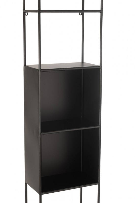 Jline Regal Ricard Metall Glas Schwarz regale bretter gestelle.
