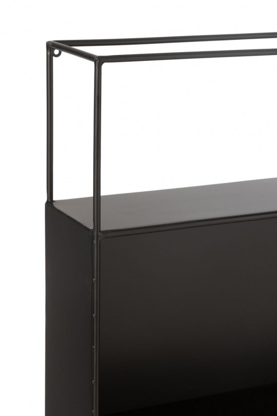 Jline Regal Seen Metall Glas Schwarz regale bretter gestelle.