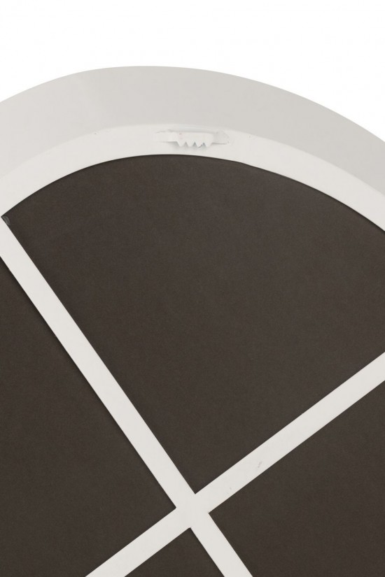 J Line Miroir mural Miroirs murals Jolipa Miroir Mural Metal Verre Blanc Small.