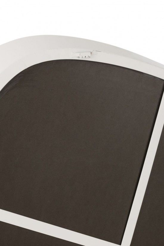 J Line Miroir mural Miroirs murals Jolipa Miroir Mural Metal Verre Blanc Large.