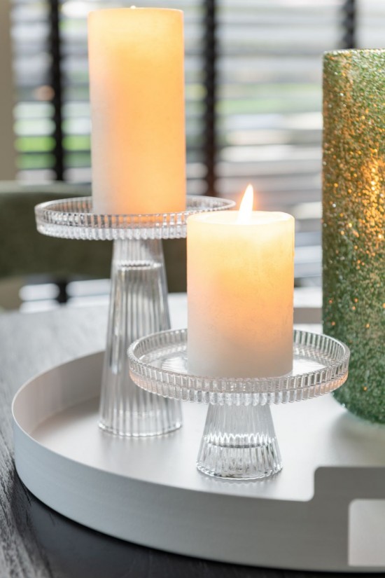 J Line Set 3 Vassoi Rotondi Metallo Bianco Juego De 3 Bandeja Redonda Metal Blanco.