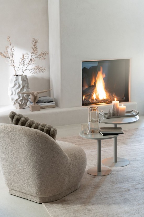 Jline Juego De 2 Bandeja Rectangular Metal Gris.