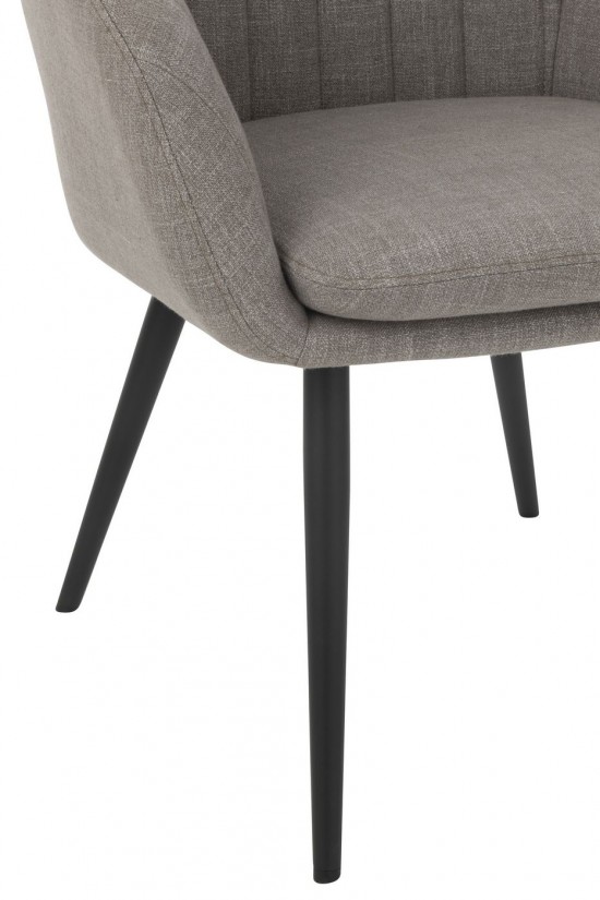 J Line Chair Miles Steel Foam Grey dining chairs.