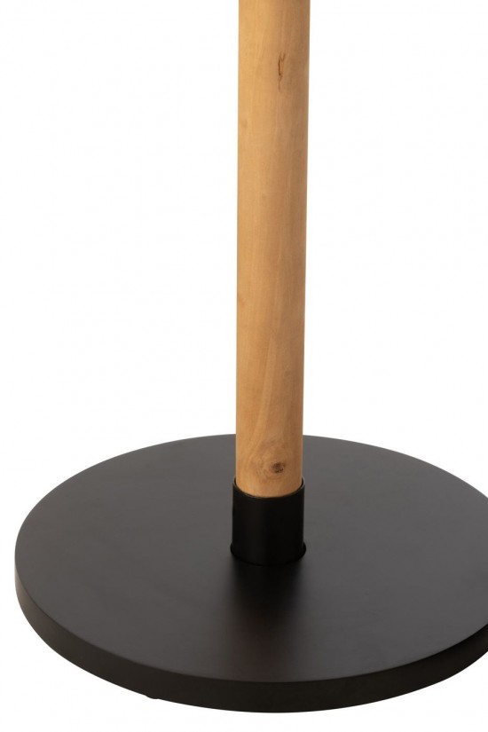 J Line tables d appoint bouts de canapé Jolipa Set De 2 Table Gigogne Ron Mdf Bois De Pin Naturel Noir.