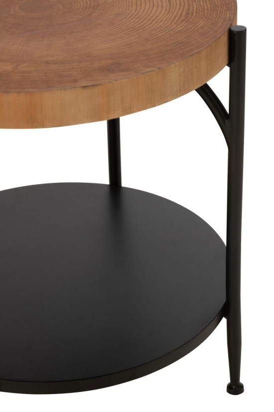 J Line Side Table Bio Mdf Iron Black Natural nested side tables sidetables.