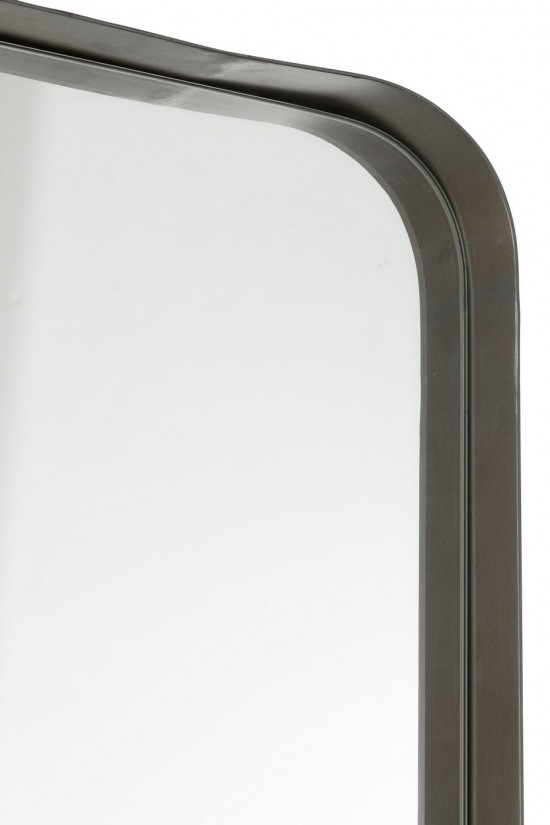 J Line Miroir mural Miroirs murals Jolipa Mirroir Markus Metal Verre Noir Large.