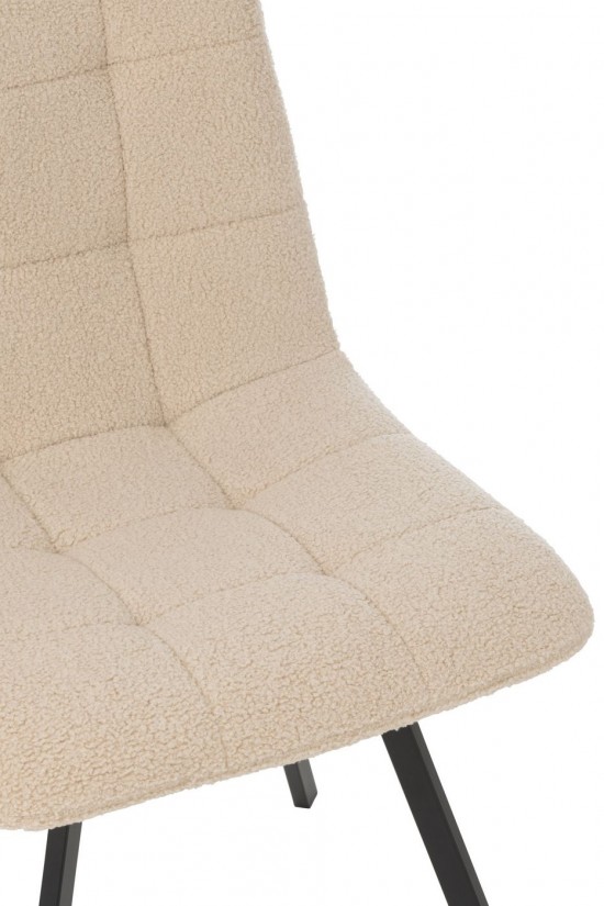 Jline Essensstuhl Clark Metall Polyester Weiß stuhl stuehle.