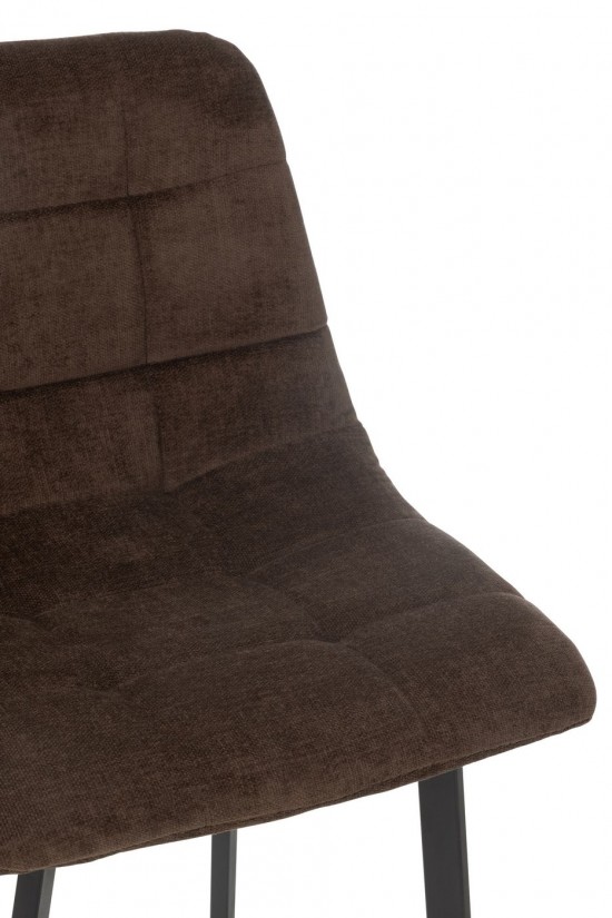 Jline Barstuhl Kent Metall Polyester Braun barhockers barstuhl barstuehle.