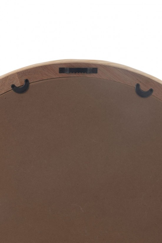 J Line Miroir mural Miroirs murals Jolipa Miroir Mural Rond Rotin Verre Naturel Small.