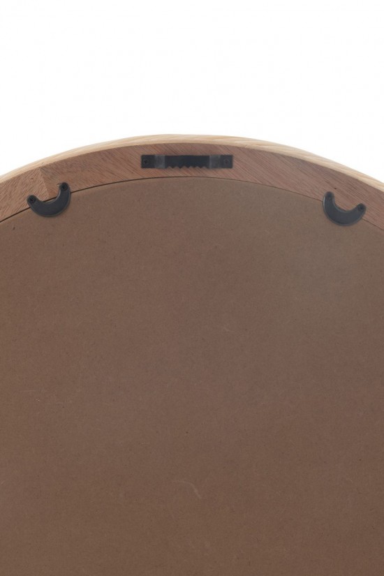 J Line Miroir mural Miroirs murals Jolipa Miroir Mural Rond Rotin Verre Naturel Medium.