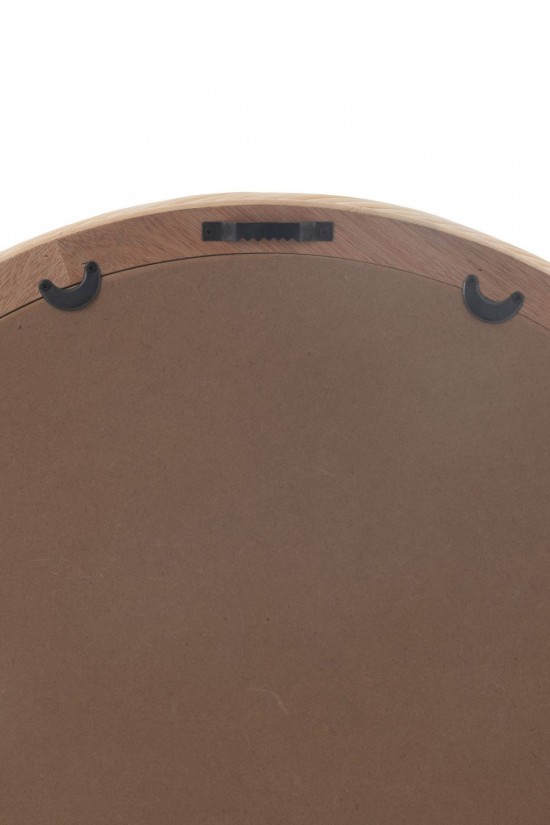 J Line Miroir mural Miroirs murals Jolipa Miroir Mural Rond Rotin Verre Naturel Large.