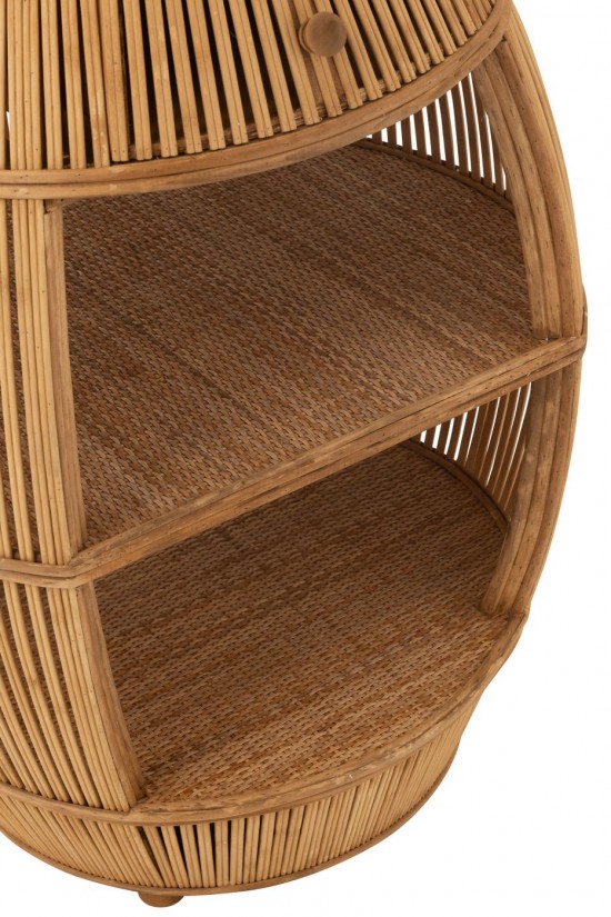 Jline Tisch Barrel Rattan Bambus Naturell barschrank barschraenke.