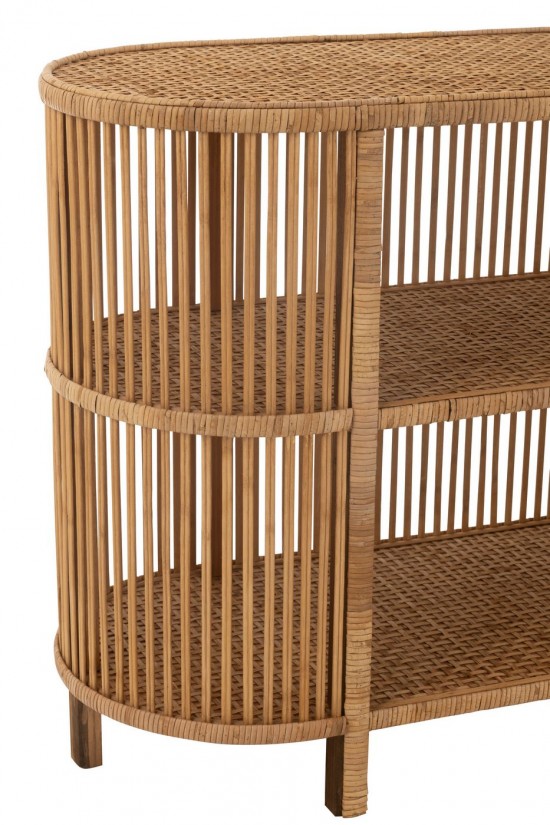 J Line Table Exo Bamboo Rattan Natural closets.