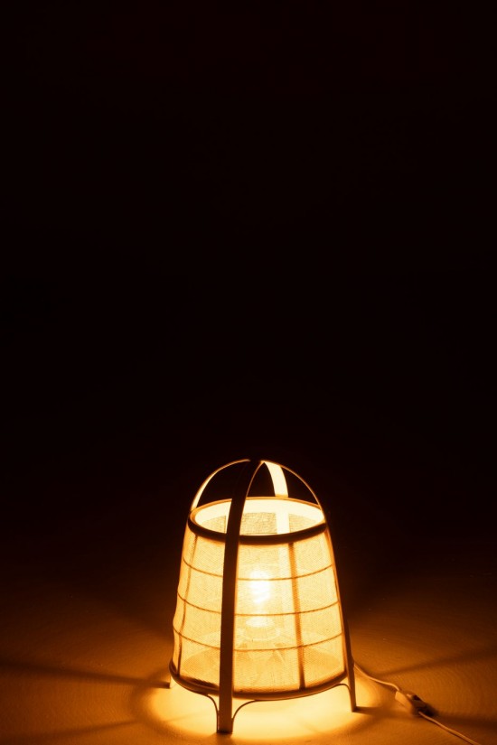 J Line Éclairage Armatures Luminaires D'intérieur Pieds De Lampe Avec Abat Jour Lampes De Table Jolipa Lampe Rya Coton Bambou .