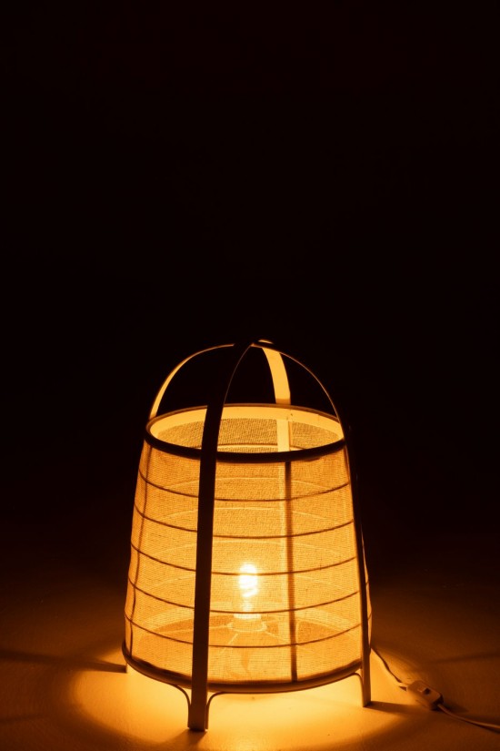 J Line Éclairage Armatures Luminaires D'intérieur Pieds De Lampe Avec Abat Jour Lampes De Table Jolipa Lampe Rya Coton Bambou .