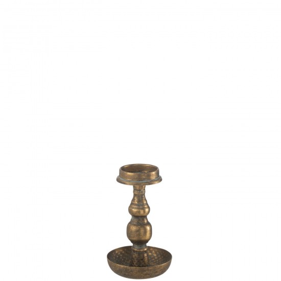 J Line Kaarshouder Antiek Metaal Goud kaarshouders kaarsenhouders kandelaars JO46403.