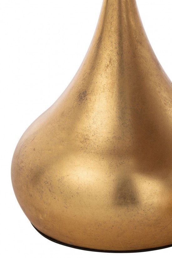 J Line tables d appoint bouts de canapé Jolipa Set De 2 Table Gigogne Goutte Metal Or.