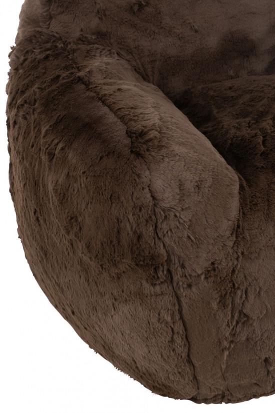 J Line Sofa Cutie Polyester Brown Small armchairs.