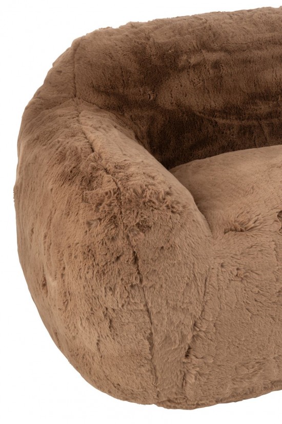 J Line Sofa Cutie Polyester Taupe Large armchairs.