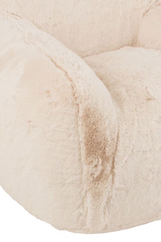 J Line Sofa Cutie Polyester Cream Small armchairs.