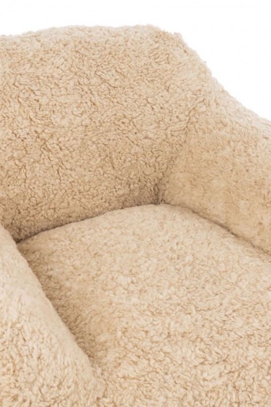 Jline Sofa Shearl Polyester Creme Small Sessel.