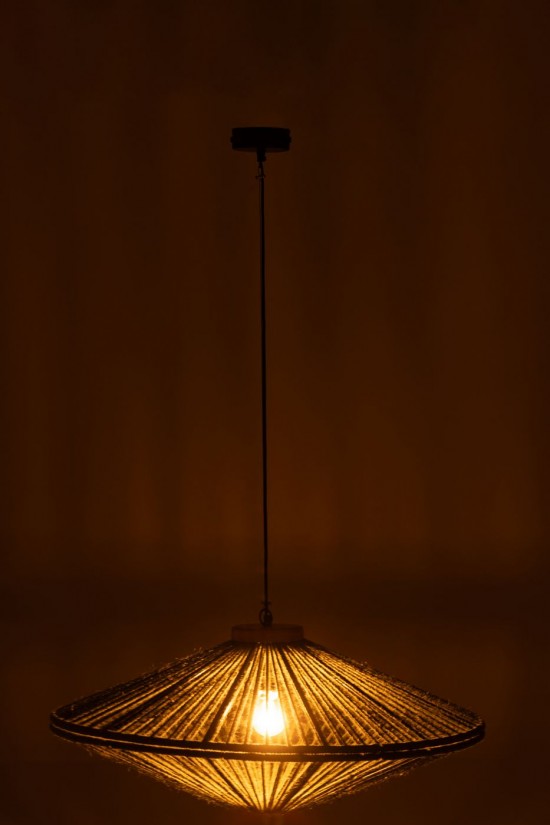 J Line lampes suspendues suspensions pendantes Jolipa Lampe Suspendue Fer Jute Vert Medium.