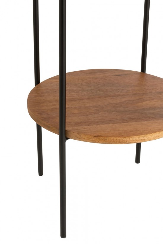 Jline Lamp Ijzer Mango Nat Zwart.