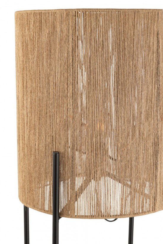 J Line Lamp Iron Mango Nat Black Floor lights Standing Floorlamps.