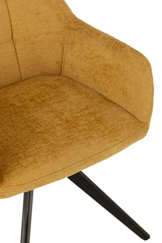 Jline Stuhl Louna Eisen Acrylfaser Ocker stuhl stuehle.