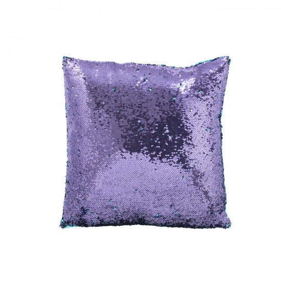 J Line coussins Jolipa Coussin Réversible Sequin Bleu Mauve.
