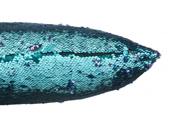 Jline Kussen Omkeerbaar Sequin Blauw Paars.