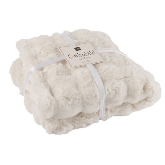 J Line Plaid Wave Polyester Wit plaids deken dekens dekentjes quilts JO46591.